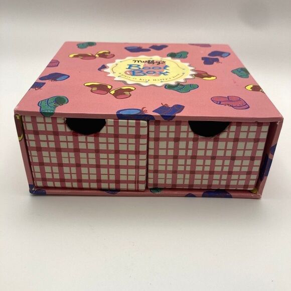 Muffy VanderBear Collection Boot Box 2 Drawers Room for 4 Pair of Boots Vtg 1994 - Picture 2 of 5